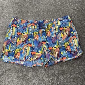 Patagonia Barely Baggies Shorts Joys All Over Print Womens Size 14 Vibrant Color